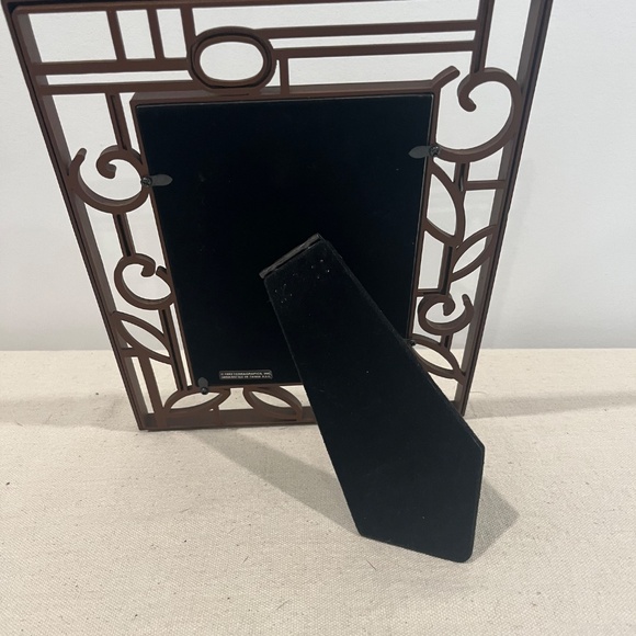 Terragraphics Rustic Copper Toned Metal Picture Frame for 5x7 Photo - Picture 3 of 4